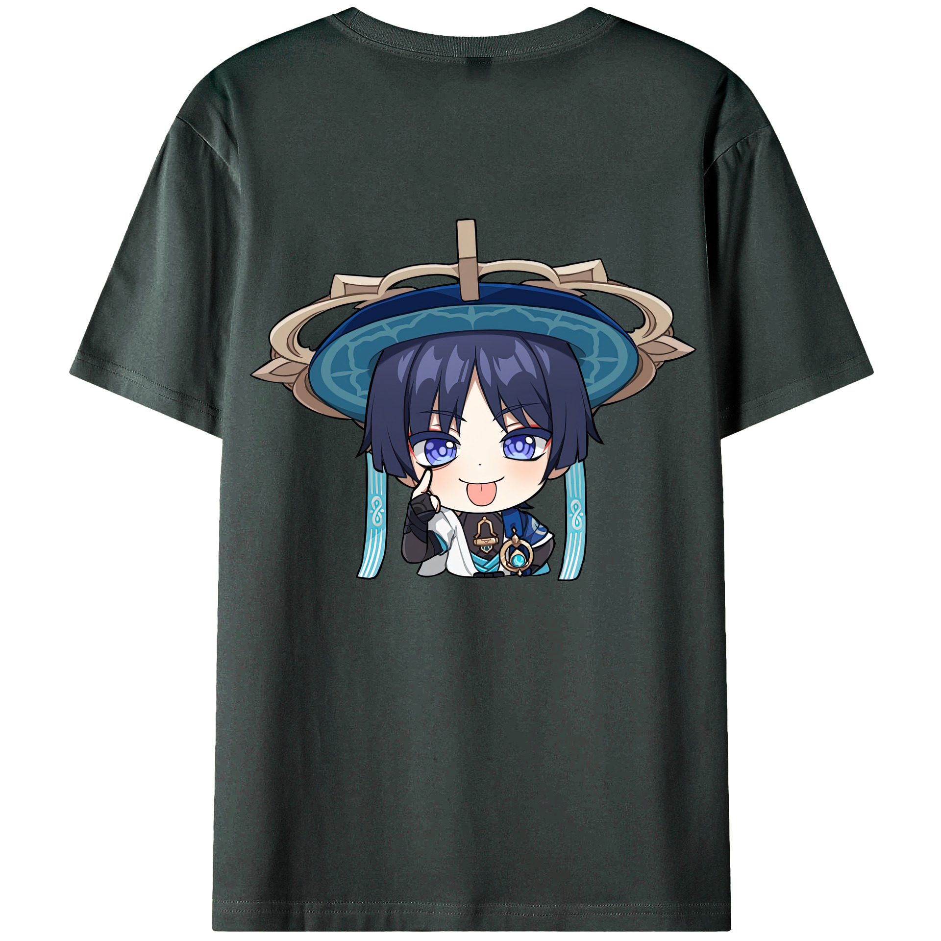 げんし神 さんペい genshin Sanpei 綿100％ メンズ半袖Tシャツ（バックプリント） 通気性